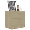 VidaXL Bedside Table Sonoma Oak 40 X 30 X 40 Cm Chipboard