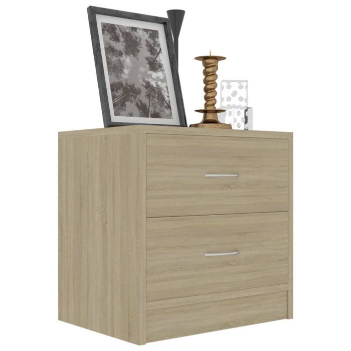 VidaXL Bedside Table Sonoma Oak 40 X 30 X 40 Cm Chipboard