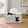 1pc 2D Flat Printed 17.78X10.92X12.95cm Tissue Box Piano Sheet Music Black Cat Silhouette Line Art Decorative Napkin Storage for Living Room And Bedsi