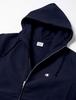 Champion Size Storm Reverse Zip Hooded Sweatshirt Men's Full-Zip Hoodie, C3-L109, Navy, Small, Fleece-Lined Shell, Warm, Water-Repellent, Windproof,