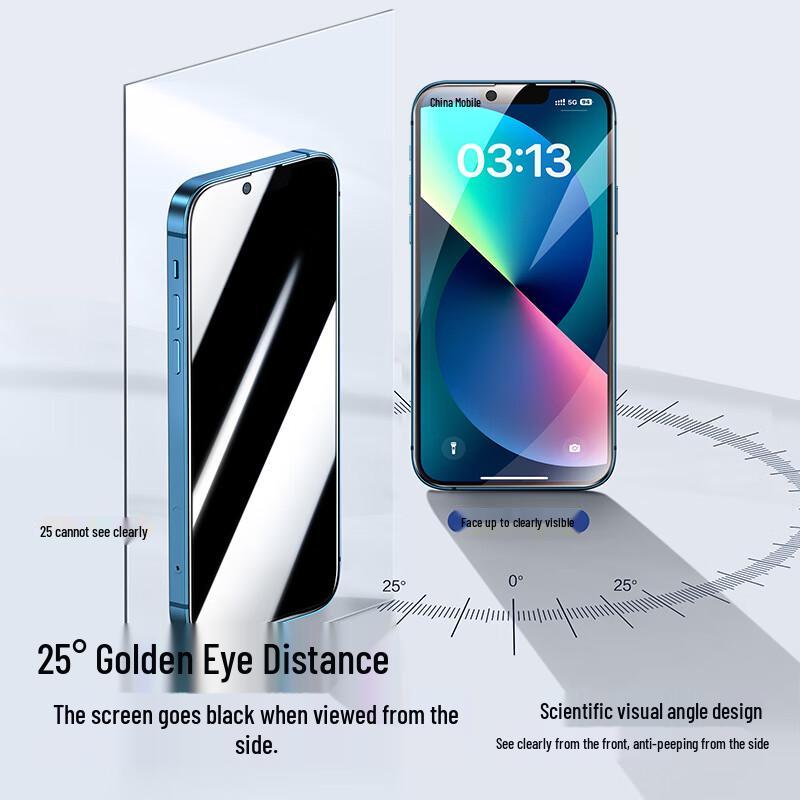 SMARTDEVIL iPhone Anti-Peep Tempered Glass Screen Protector