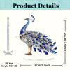 2D Flat Acrylic Standing Brand Ornament Handicraft Animal Peacock Ornament