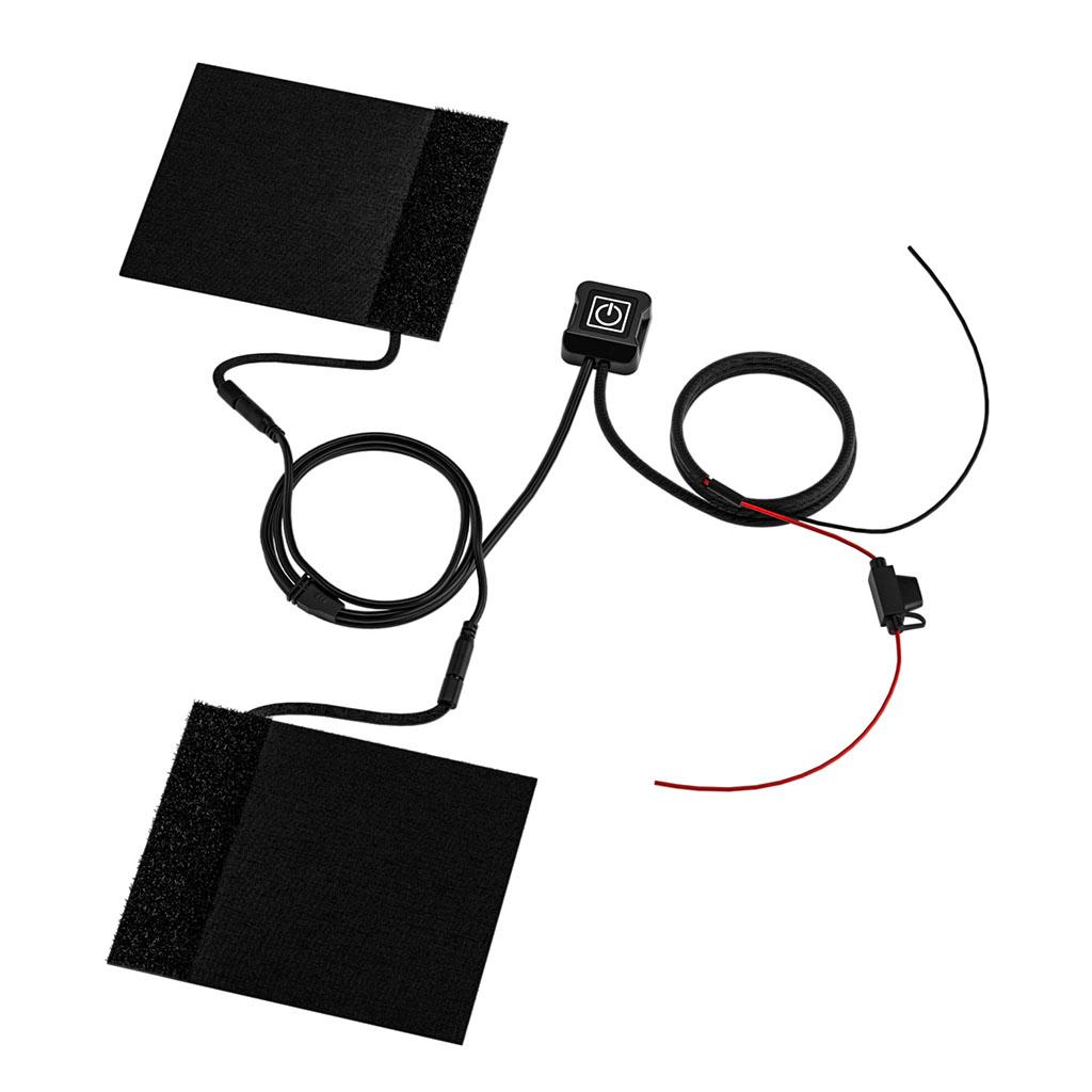 Easy Installation Electric Heated Pad for Motorcycle 22mm Handlebar Warmer Pads