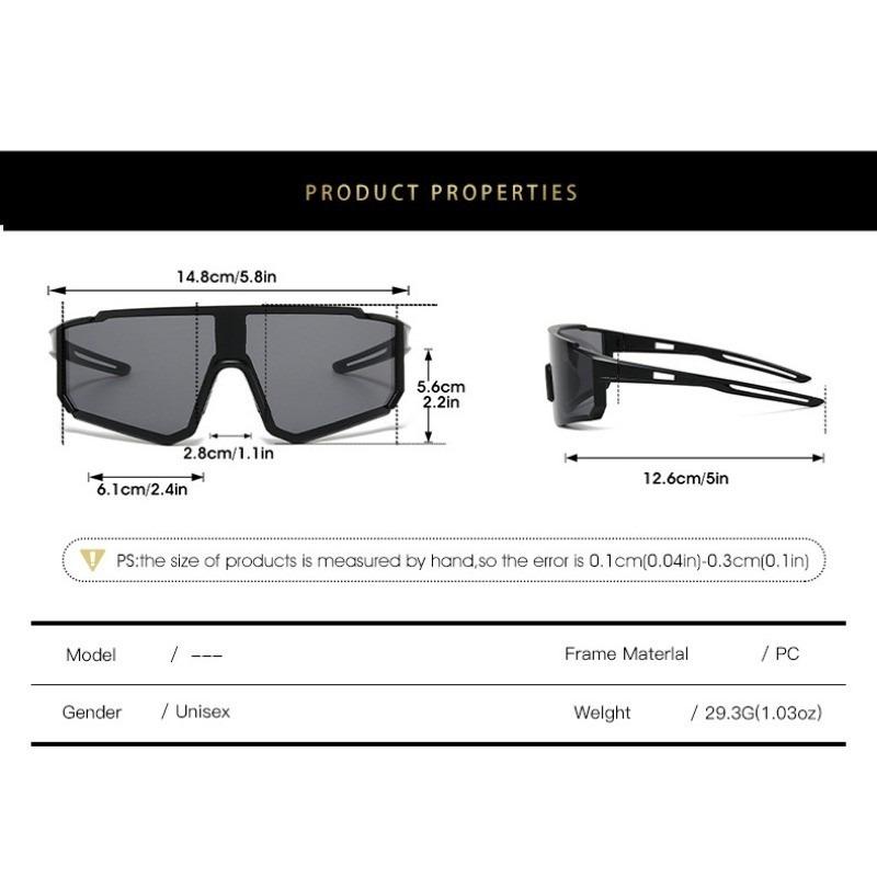 2 Stück Neue Brille Outdoor-Sportarten Radfahren Sonnenbrille Winddicht Großer Rahmen Herren Damen Laufen Fahrradbrille