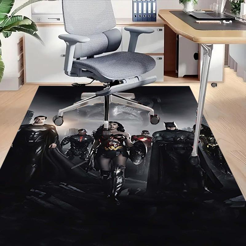 1pc Superman Wonder Woman Carpet Office Rug Mat Home Decor Area Carpet Festival Gift Office desk chair carpet Longlasting Material1107L