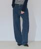 MILLO WOMEN Boucle Straight Jeans [Blue]