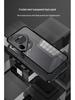 Huawei Pura70 Pro Metal Frame Frosted Snap-Button P60 Back Panel Phone Case for P80 Ultra