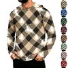 Men's Long Sleeve Hooded Sun Shirt with Christmas Print for Casual Daily Wear