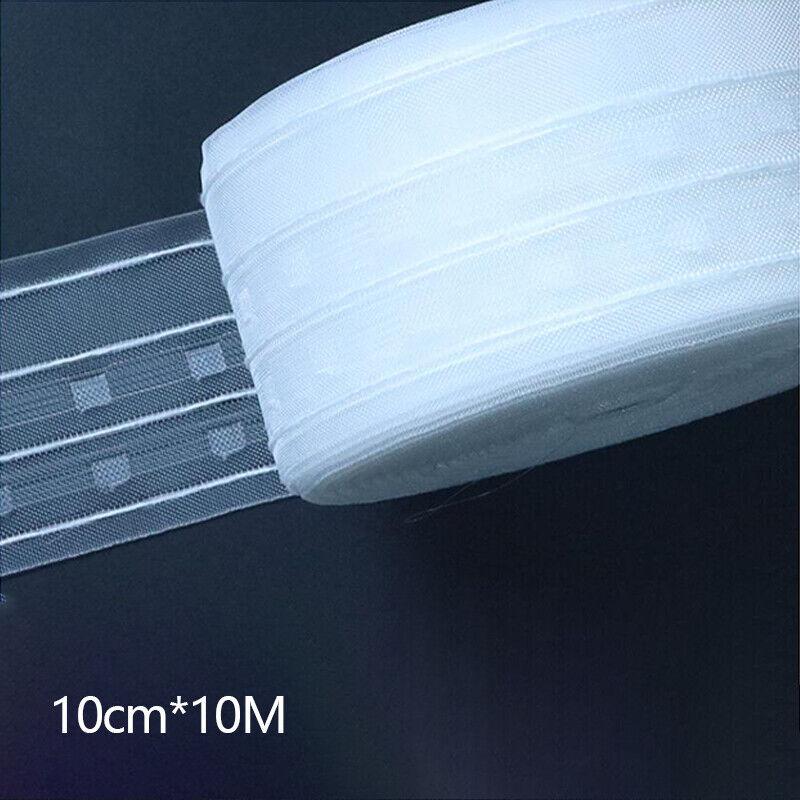 10/20M Transparent DIY Ribbon Curtain Heading Tape Pleat Curtain Pinch Belt For Home Curtain DIY Craft Curtain Installation
