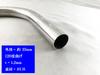 BRIGHTZ Stainless Steel Bent 4 Pieces 35mm 35 120° Pipe, 1.2mm Thick, [CUR-PIPE-031-4PC] Diameter, 35, 120°