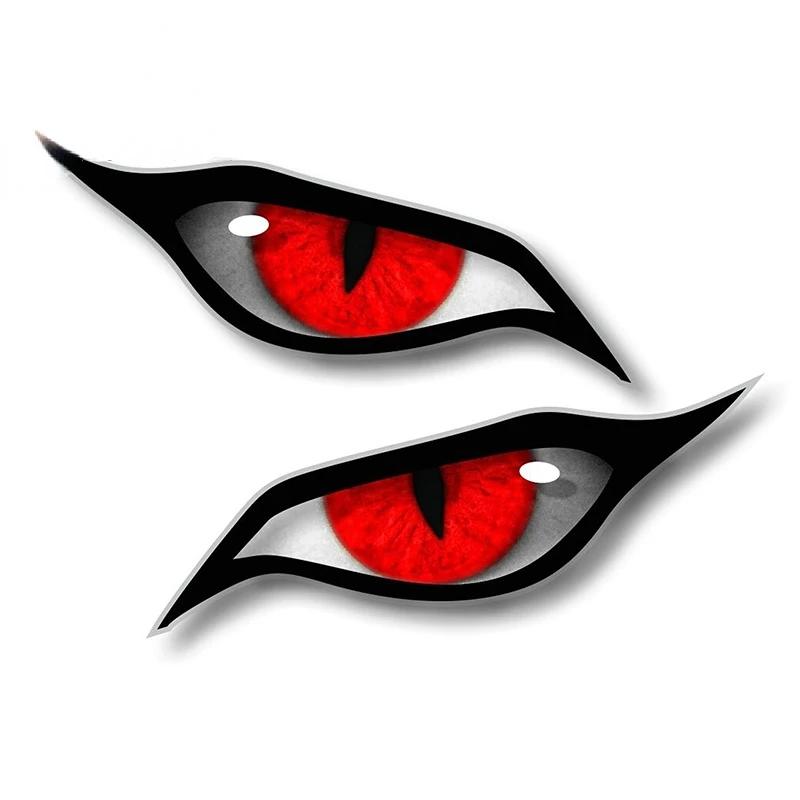 Car Stickers for Evil Yellow Eyes RV Motorcycle Occlusion Scratch Waterproof Windshield VAN Anime Decal STICKER Products
