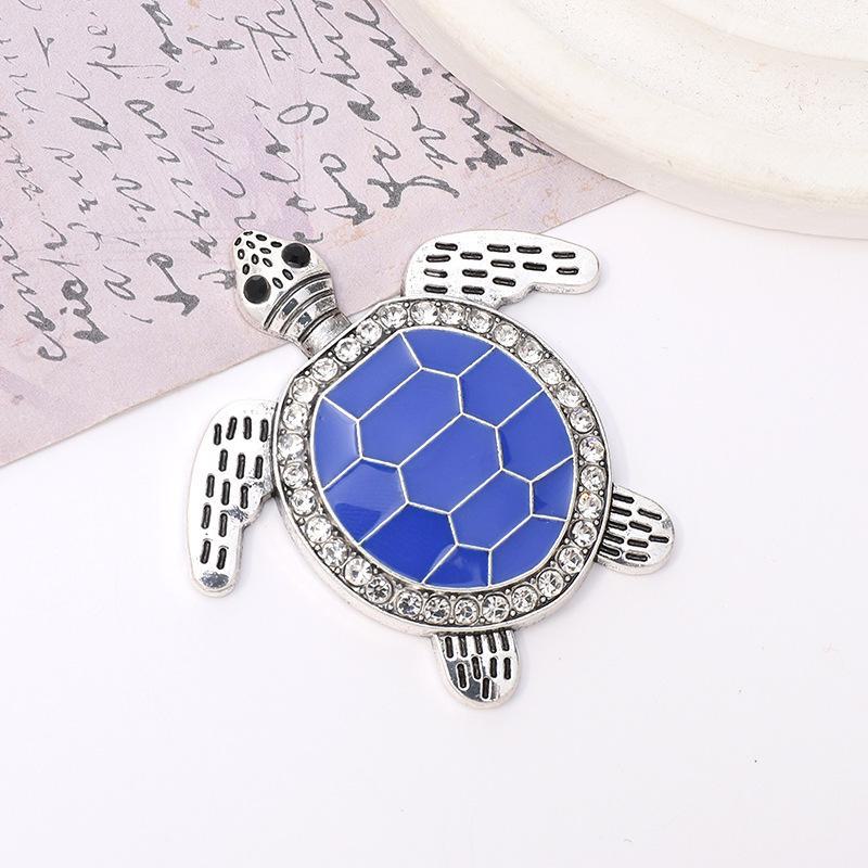 

Yilian Creative Turtle Алмазный сплав DIY Ювелирные изделия Аксессуары для телефонов D2313 королевский синий