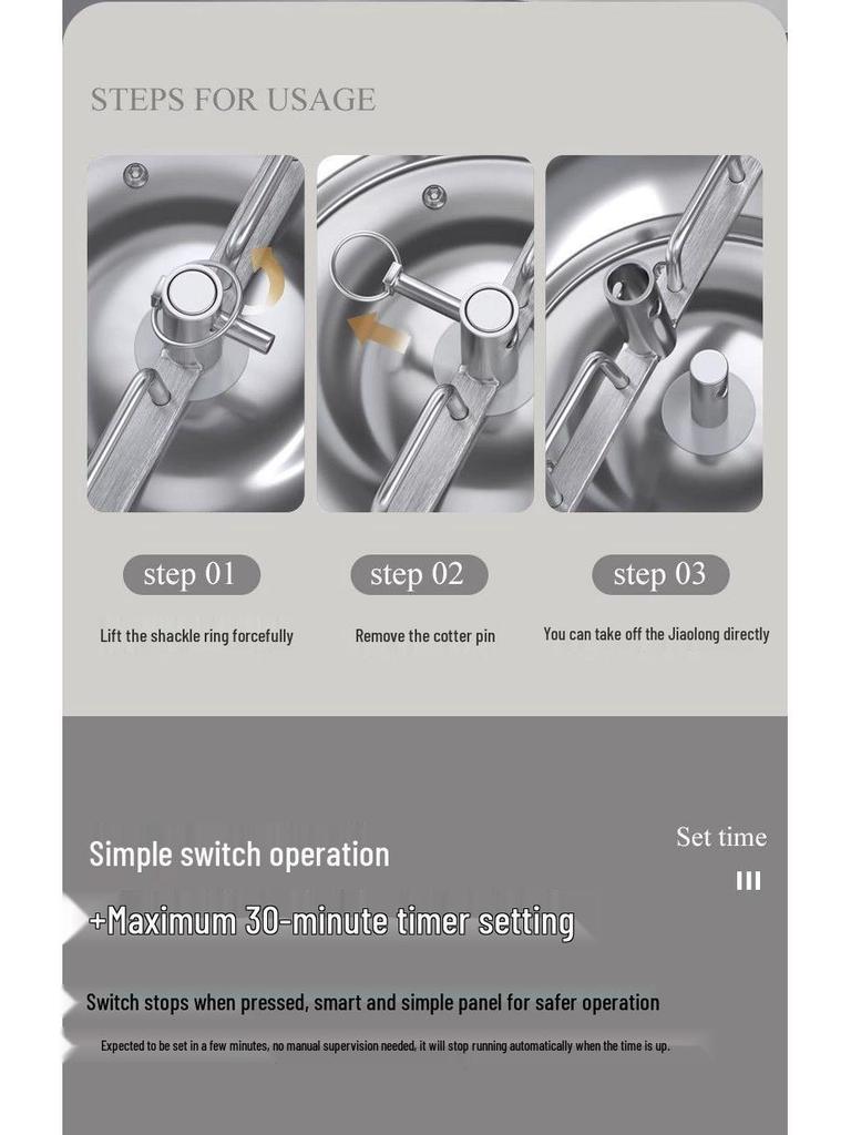 Compact Multi-functional Automatic Dough Mixer for Home Use