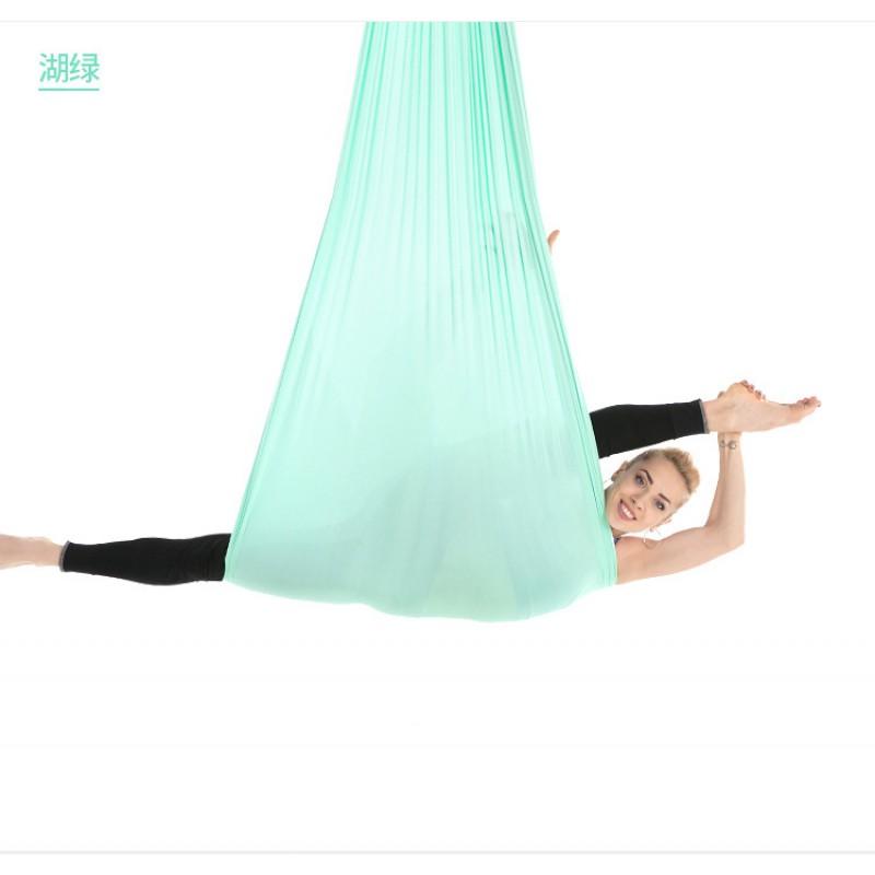 Aerial Yoga Hammock With Elastic Fabric Studio Home Use 2.8m Wide Anti-Slip Suspension Equipment
