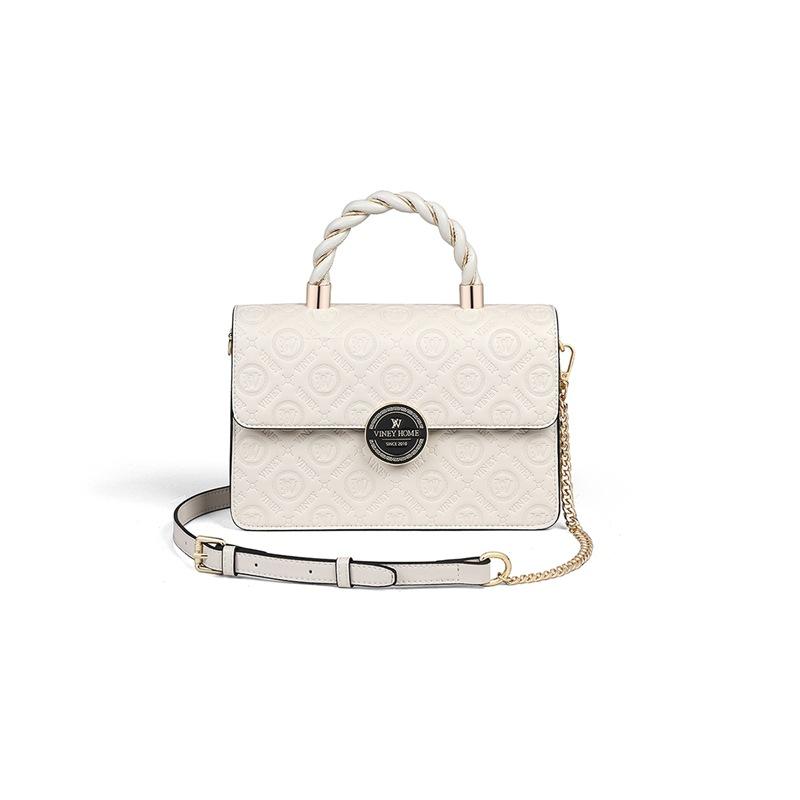 Women's Crossbody Bag Leather Women's Summer Small Square Bags Advanced Sense Chain Small Bag