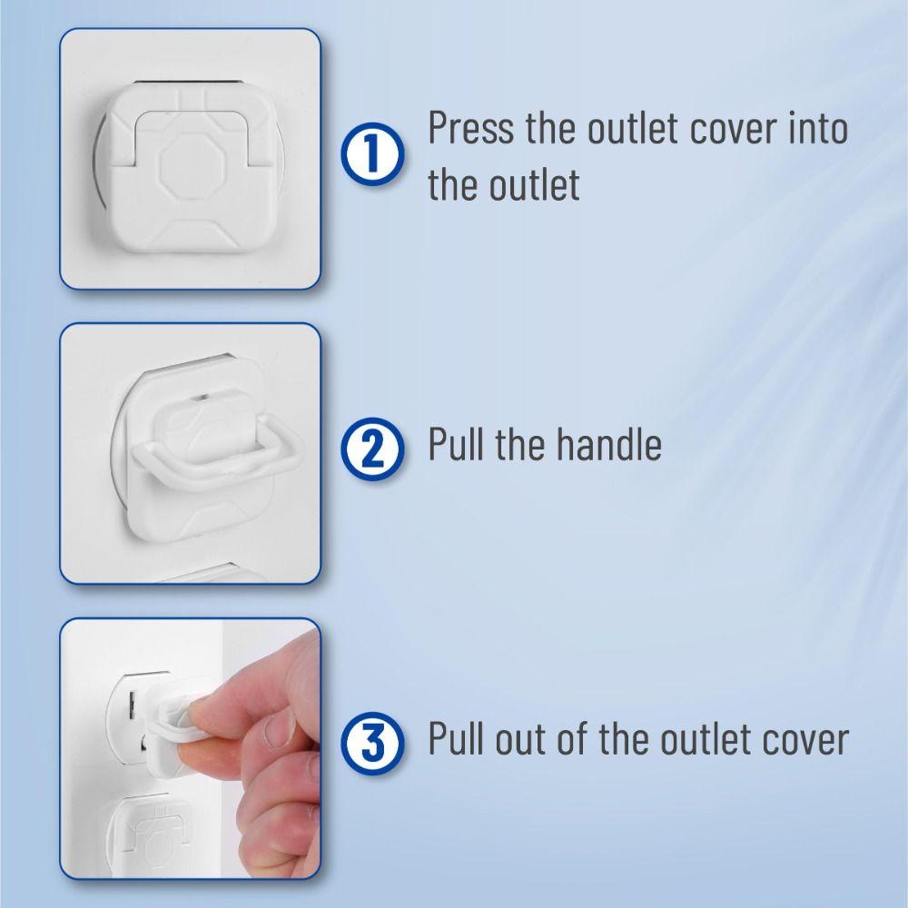 10Pcs US Standard Outlet Plug Cover Baby Safety Plug  Home Nursery Bedroom Living Room Baby Safety