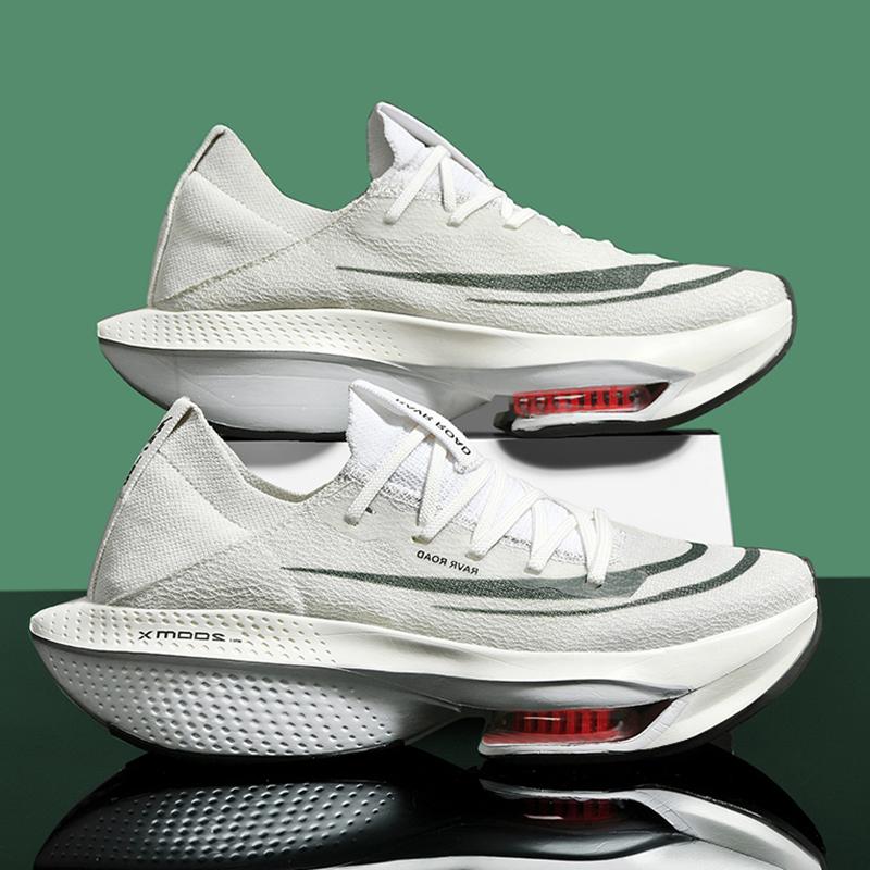 

Кроссовки для бега Marathon Air Cushion для мужчин, дышащие, легкие, женские, удобные, спортивные, нескользящие, с углеродной пластиной 46 серый