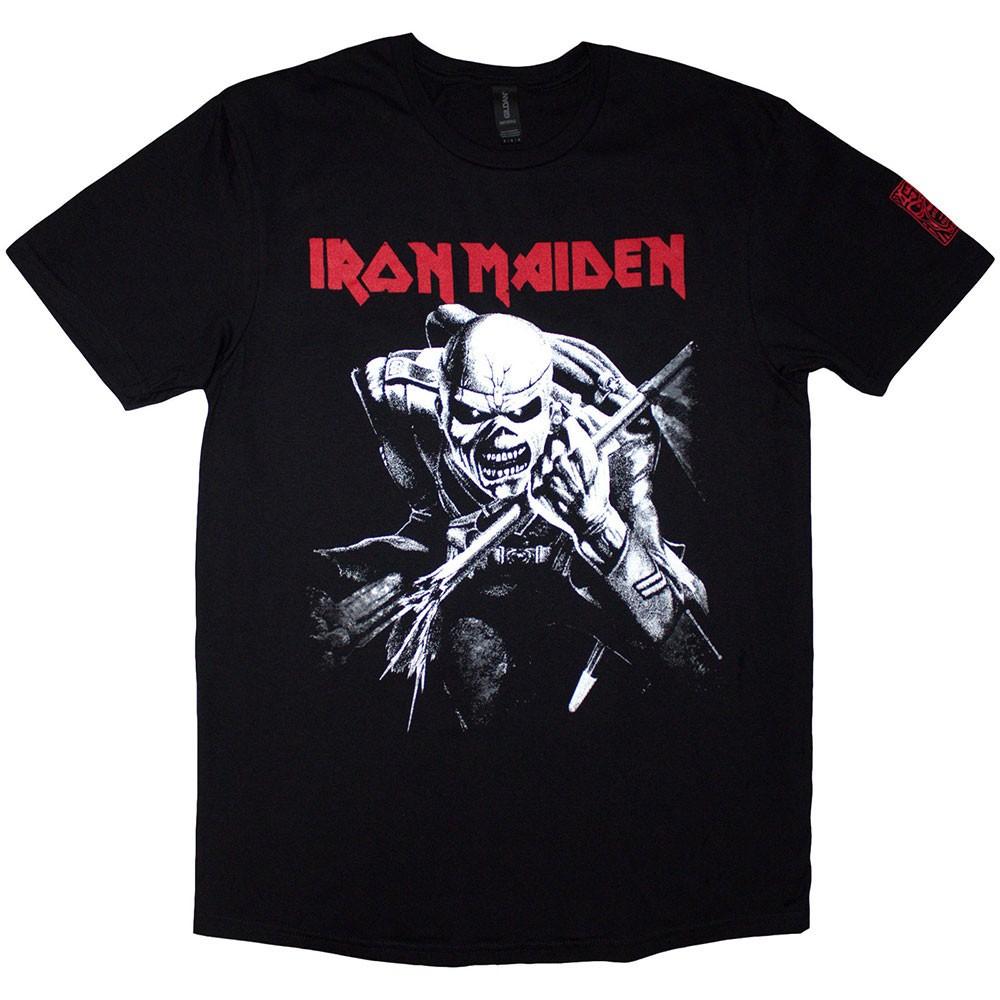 

Men s Iron Maiden 50 Trooper Charge White T-shirt Black S