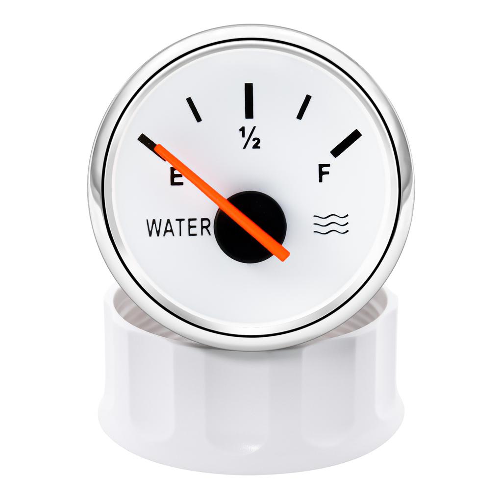 0-190Ohm Water Float Sensor+Water Level Gauge Red Color LED 52mm Water Tank Meter Indicator For Marine Car RV Camper Yacht 9-32V