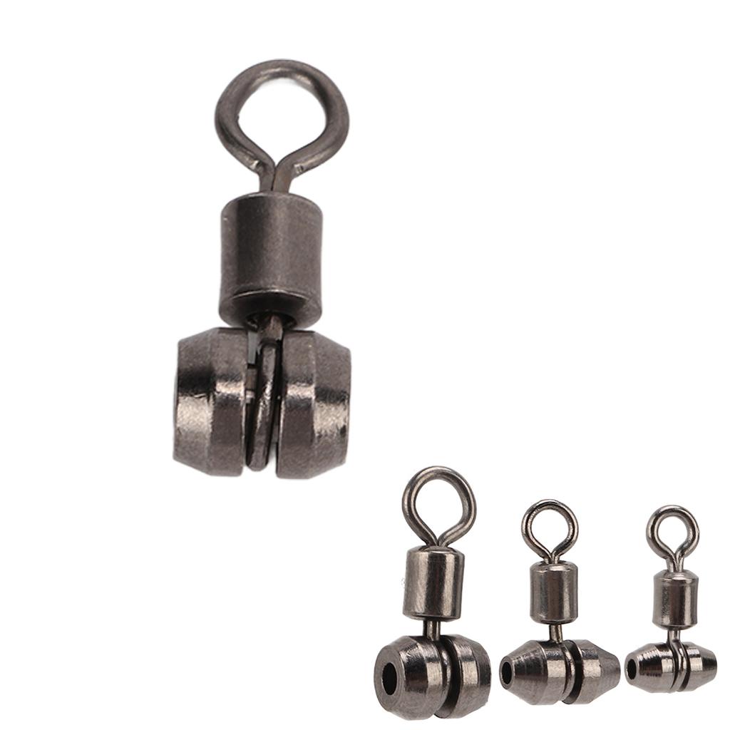 10ks Třícestné rybářské obratlíky T Otočný mosazný sud Trojitý obratlík Křížové spojky pro lov na vlasci