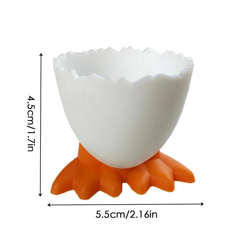 Egg Cup Stand Silicone Egg Cup Colorful Soft Silicone Egg Cup Chicken Feet Egg Stand Boiled Egg Serving Cup Kitchen Tools