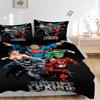 3ks Superhrdina, Justice League Sada povlaků, Sada povlečení, Měkký pohodlný povlak na přikrývku, Do ložnice, Pro hosty (1* Povlak na peřinu + 2* Povlaky na polštář,