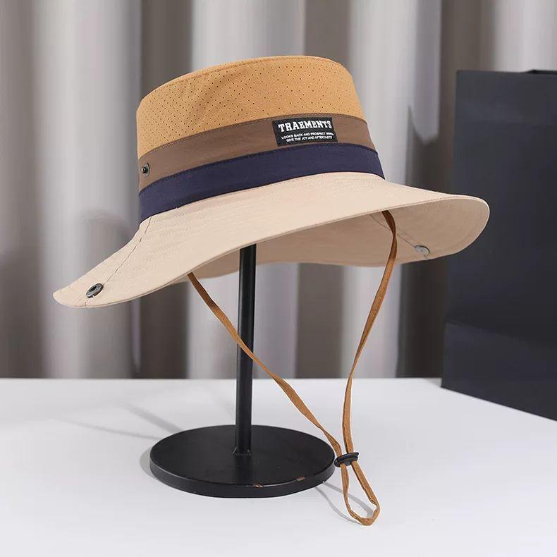 Breathable Sun Hat for Women - Foldable, Wide Brim with Ponytail Hole, UV Protection Fisherman Cap for Outdoor Activities
