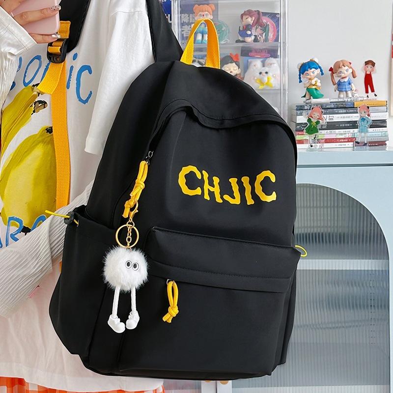 Schoolbag INS Niche Japanese-style Junior and Senior High School Retro Large-capacity Casual Backpack for Junior High Students, Lightweight