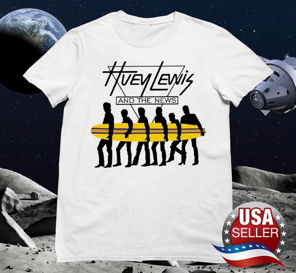 Men s and Women s T-shirts Huey Lewis and the News band White Short Sleeve All Sizes M