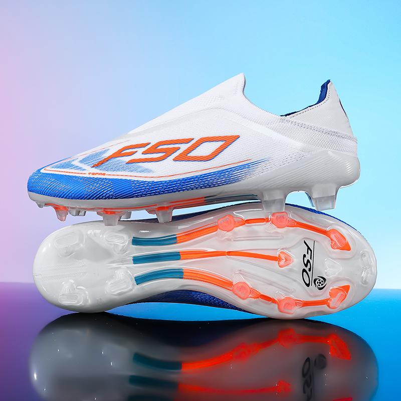 New Men Soccer Shoes Grass Cleats High-quality Match Outdoor Football Boots Non-Slip Boys Sneakers Hot-selling High-top Light