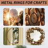 Practical-12 Pcs 6 Sizes Gold Dream Catcher Metal Rings Floral Hoops Wreath Macrame Creations Ring For DIY Crafts