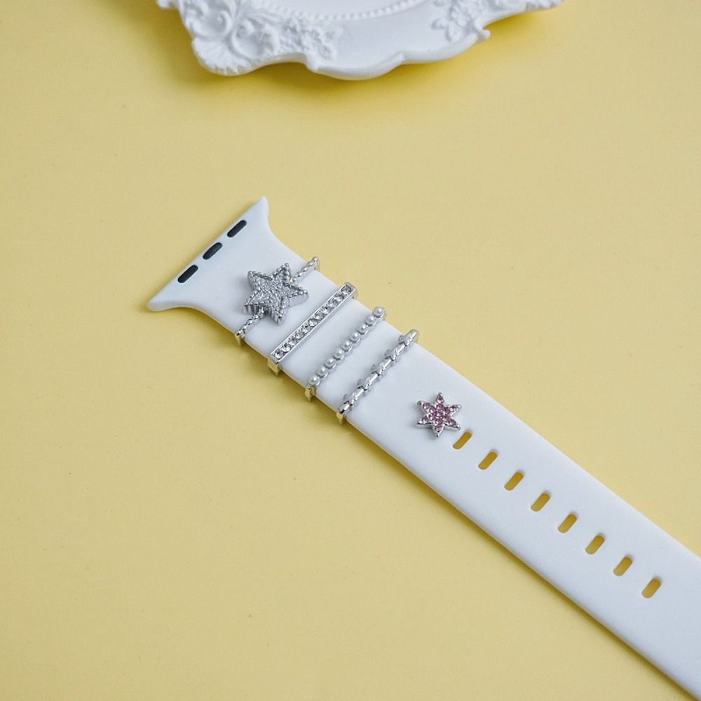 Metal Decorative Ring Brooch Decorative Nail Creative Watch Band Ornament  Strap Accessories