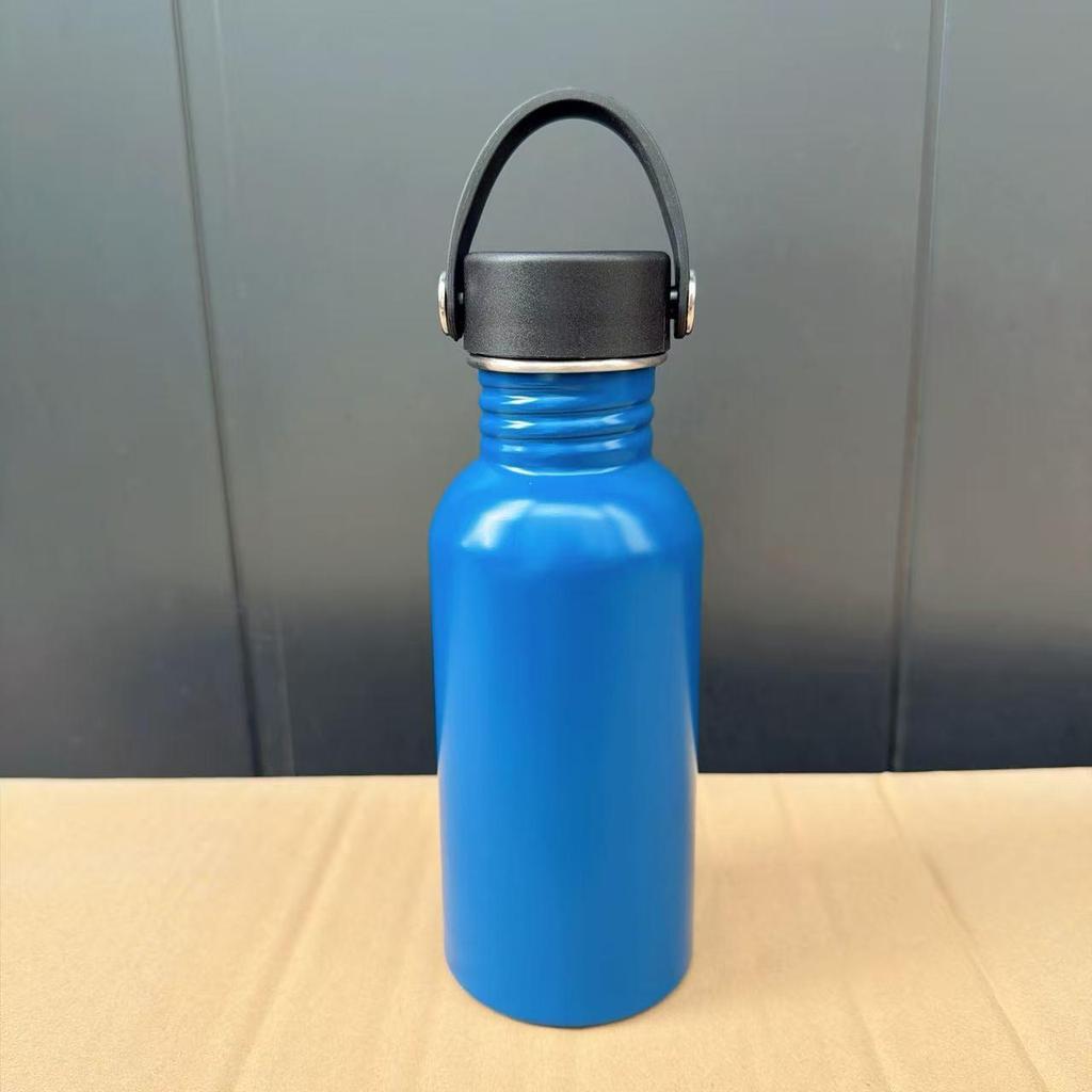 Edelstahl-Sportflasche mit weiter Öffnung - Tragbarer Outdoor-Fahrrad-Wasserbecher