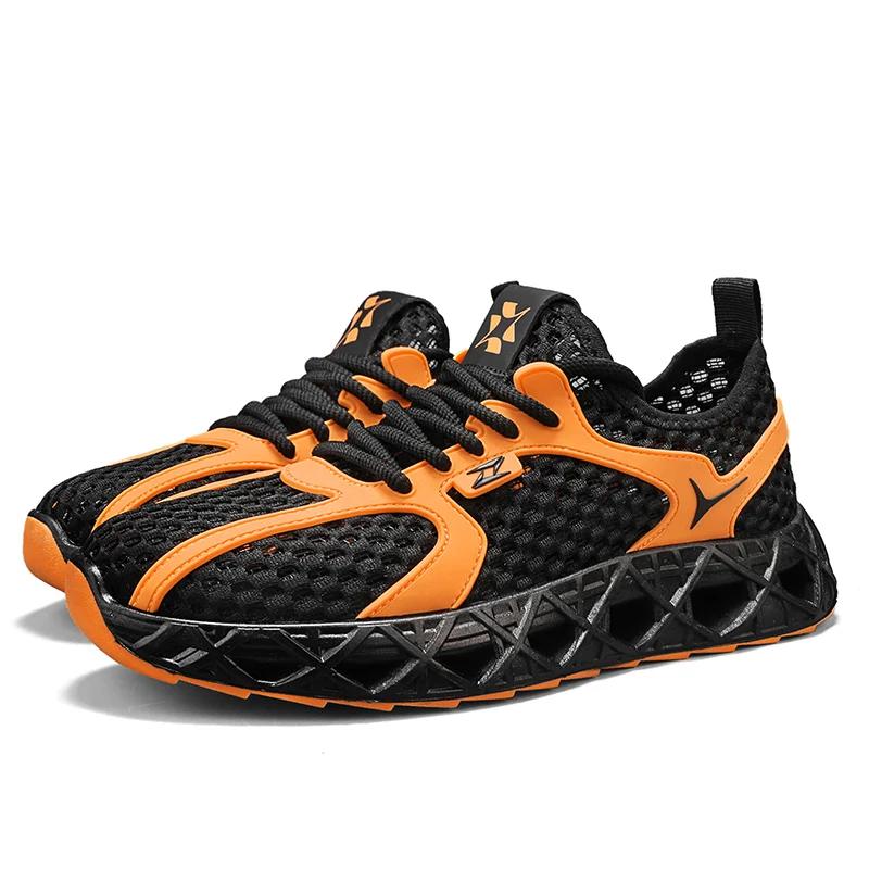 Fast-drying, Large-sized Men's Shoes for Canyoning and Wading, Large Mesh Shoes, Perforated Breathable Flying Woven Shoes