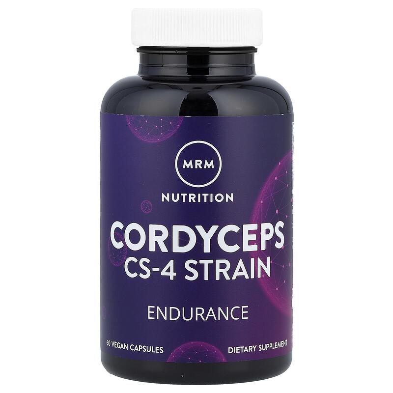 Cordyceps CS-4 Strain, 60 Vegan Capsules (750 mg per Capsule)
