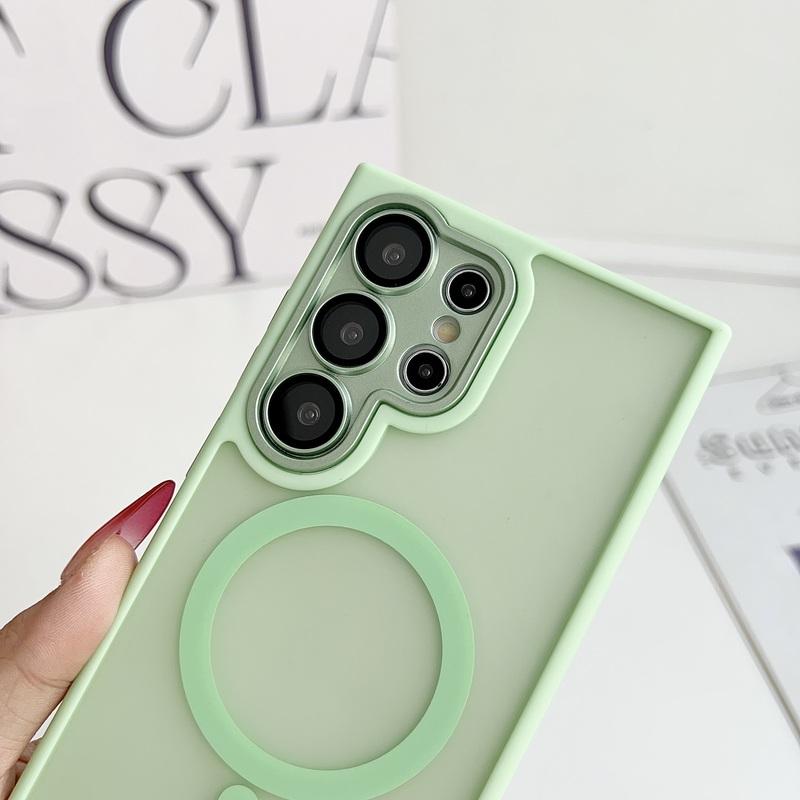 Translucent Lens Protect Shockproof Case For Samsung S26 S25FE S25 S24 S23 FE S22 Ultra Plus For Magsafe Magnetic Cover