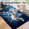 Custom Text Printed Rug Erling Haaland Non Slip Floor Carpet For Home Room Decor