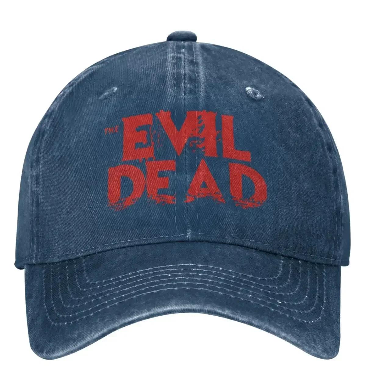 

Unisex The Evil Dead Movie Red Film Baseball Cap Retro Distressed Denim Washed Sun Cap Adjustable One Size