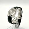 Used 951 New Battery GUCCI 5200L Date Watch Quartz Black Dial Leather Belt Ladies Round