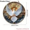 Christian Holy Spirit Dove Wooden Sign 2D Relief Effect of Christian-Inspired Decor for Home Versatile Hanging Sign for Doors and Walls Wall Decor