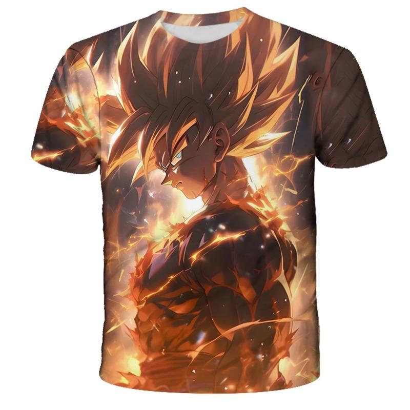 Japanese Anime Dragon Ball Z All Characters 3D Quick Dry T-Shirt For Men Women Kids Summer Sports Anime Tee Streetwear