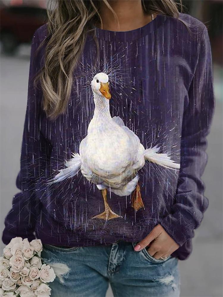 Cute Dog 3D Print Women round-neck sweatshirt Fashion Cute Animal Duck Hoodies Girl Coat Festival Kawaii Women Clothes Top