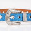 Adjust Pin Buckle Diamond Waist Belt Adult Western Full Sequin Adjustable Belt