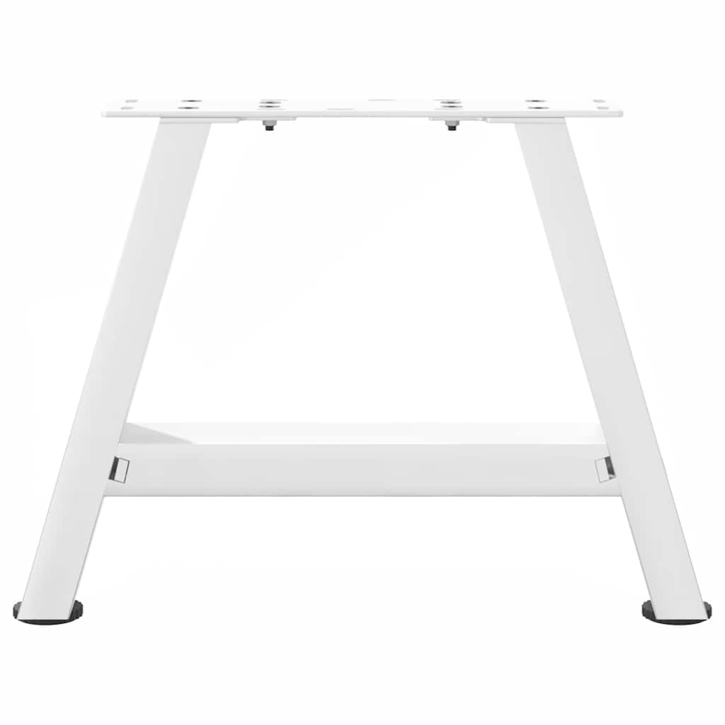 Vidaxl Coffee Table Legs, 2 Pcs, White, 40X(30-31) Cm, Steel
