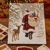 Dekorative Perlen-Bastelarbeiten Weihnachts-Malset Weihnachtsmann Rentier DIY Kunst Kreative Winterdekoration 3D Engel Wandbastelset für Erwachsene Festlich