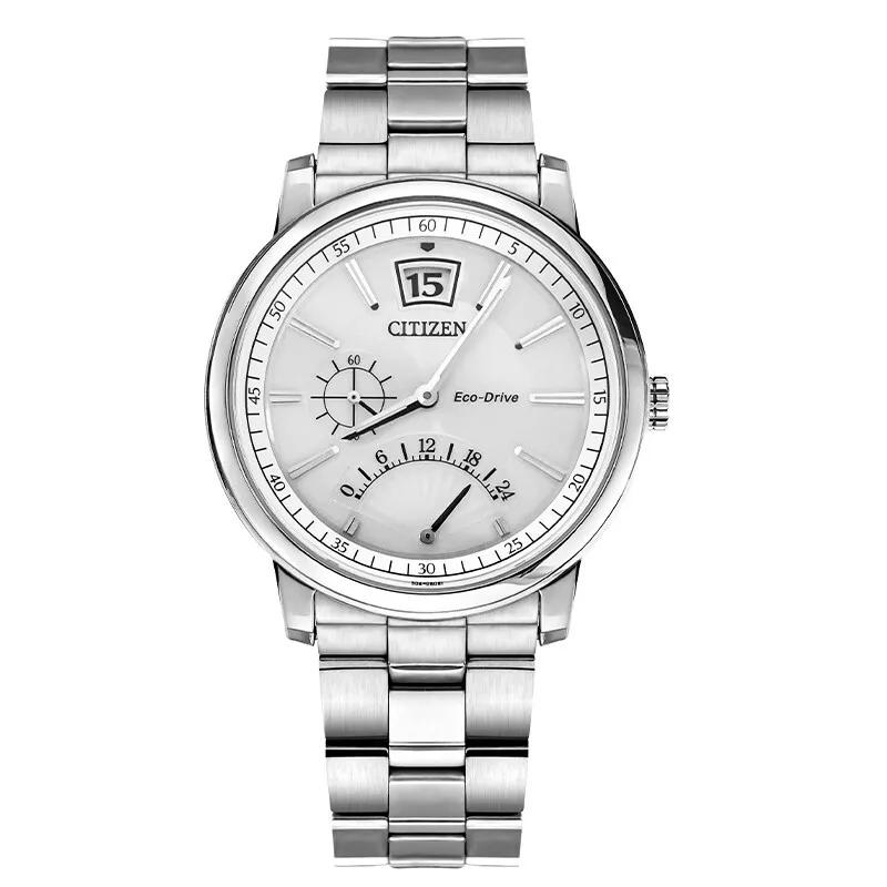 

CITIZEN Ecology Drive Collection Solar Movement Stainless Steel Strap Watch 38MM Men s Watches BR0070-54A White