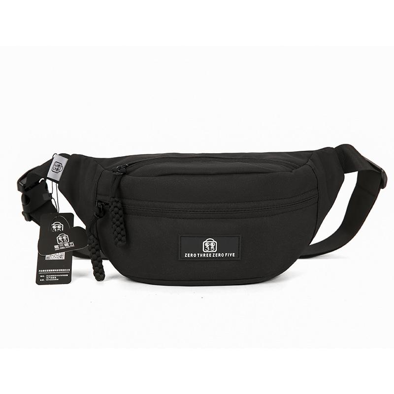 

Korean Instagram Style Harajuku Utility Crossbody Chest Bag Unisex Streetwear Versatile Waist Pack чорний