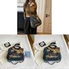 Borsa Tote in Denim Vintage da Donna con Stile Punk Street Grande Capacità