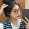 Ultra Light Photochromic Myopia Glasses Round Frame Presbyopia Glasses  Women Men