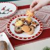 Christmas Dwarf Bone China Deep Plate